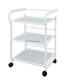 1013 Wagen mit weissem metallischem Rahmen in minimalistischem Design