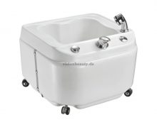 4101 Mobile Fußwanne mit 4 Rädern für Massage